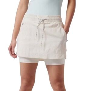 ATHLETA TREKKIE SKIRT / SKORT WHITE